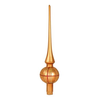 Puntale albero natale vetro collection quadri 30 cm