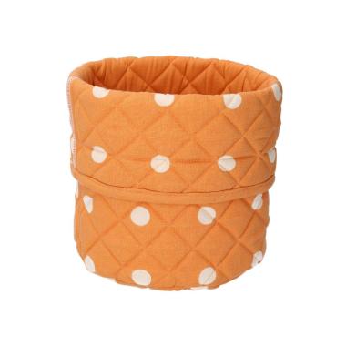 Portapane unicoeraro pois arancio 16 x 18 cm
