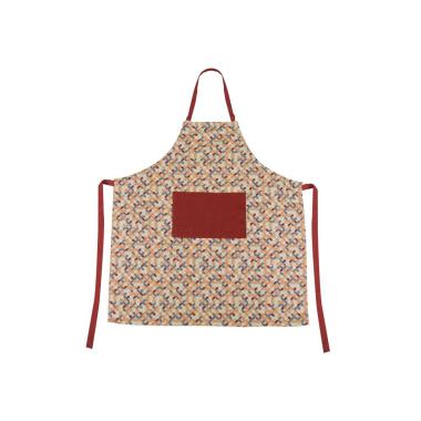 Grembiule unicoeraro optical bordeaux 80 x 90 cm