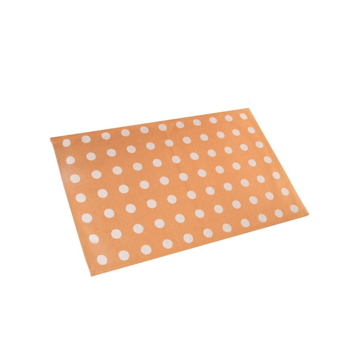 Tappeto arancione pois modello a 50 x 80 cm