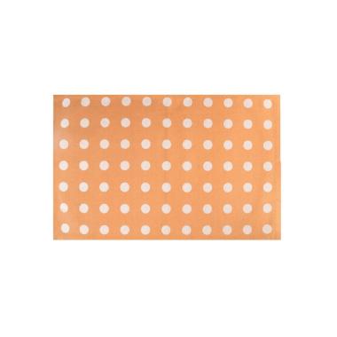 Tappeto arancione pois modello a 50 x 80 cm