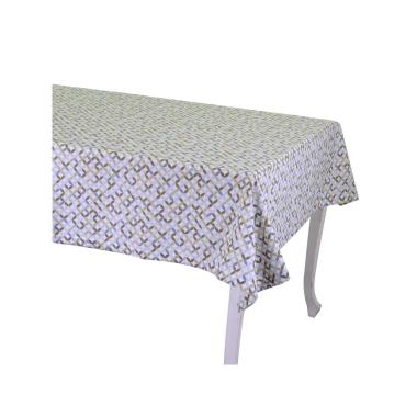 Tovaglia optical beige rettangolare 140 x 240 cm
