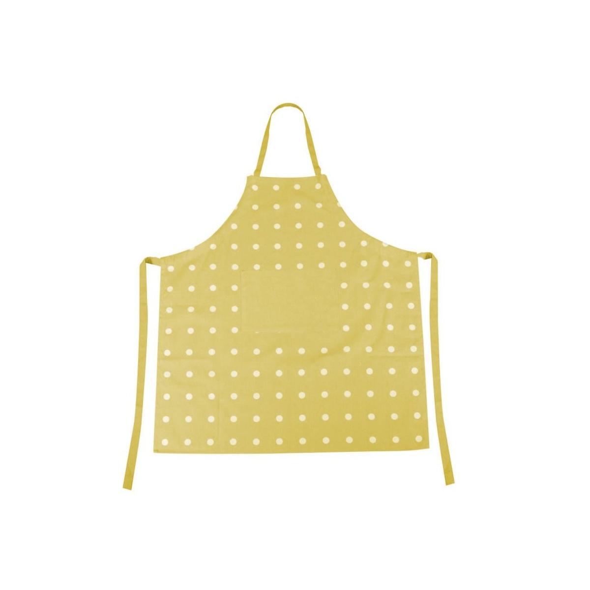 Grembiule unicoeraro giallo lime pois 80 x 90 cm