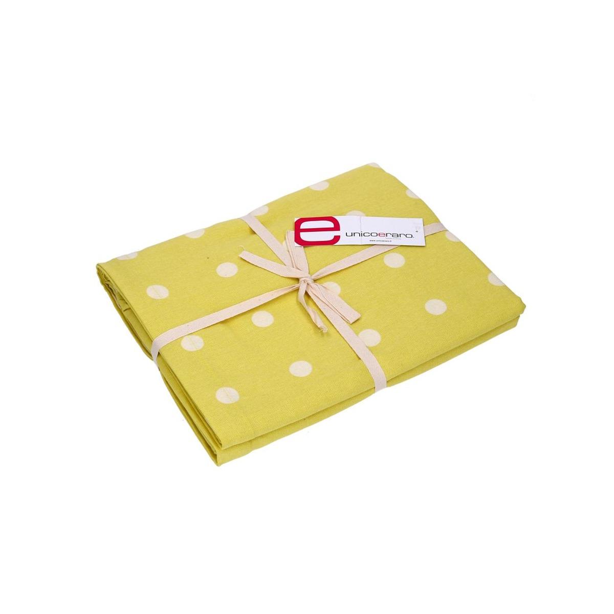 Tovaglia pop pois lime rettangolare 140 x 180 cm