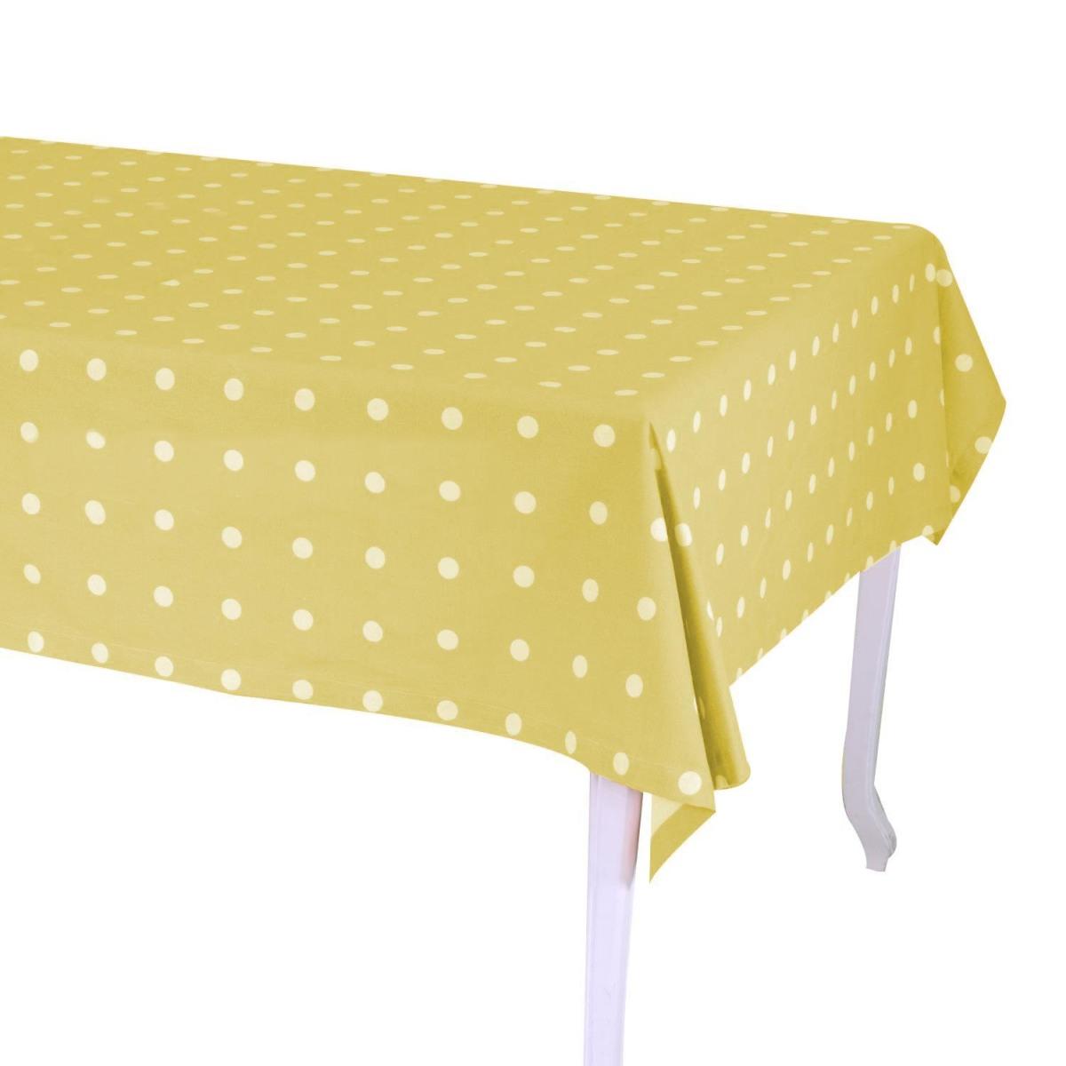 Tovaglia pop pois lime rettangolare 140 x 180 cm