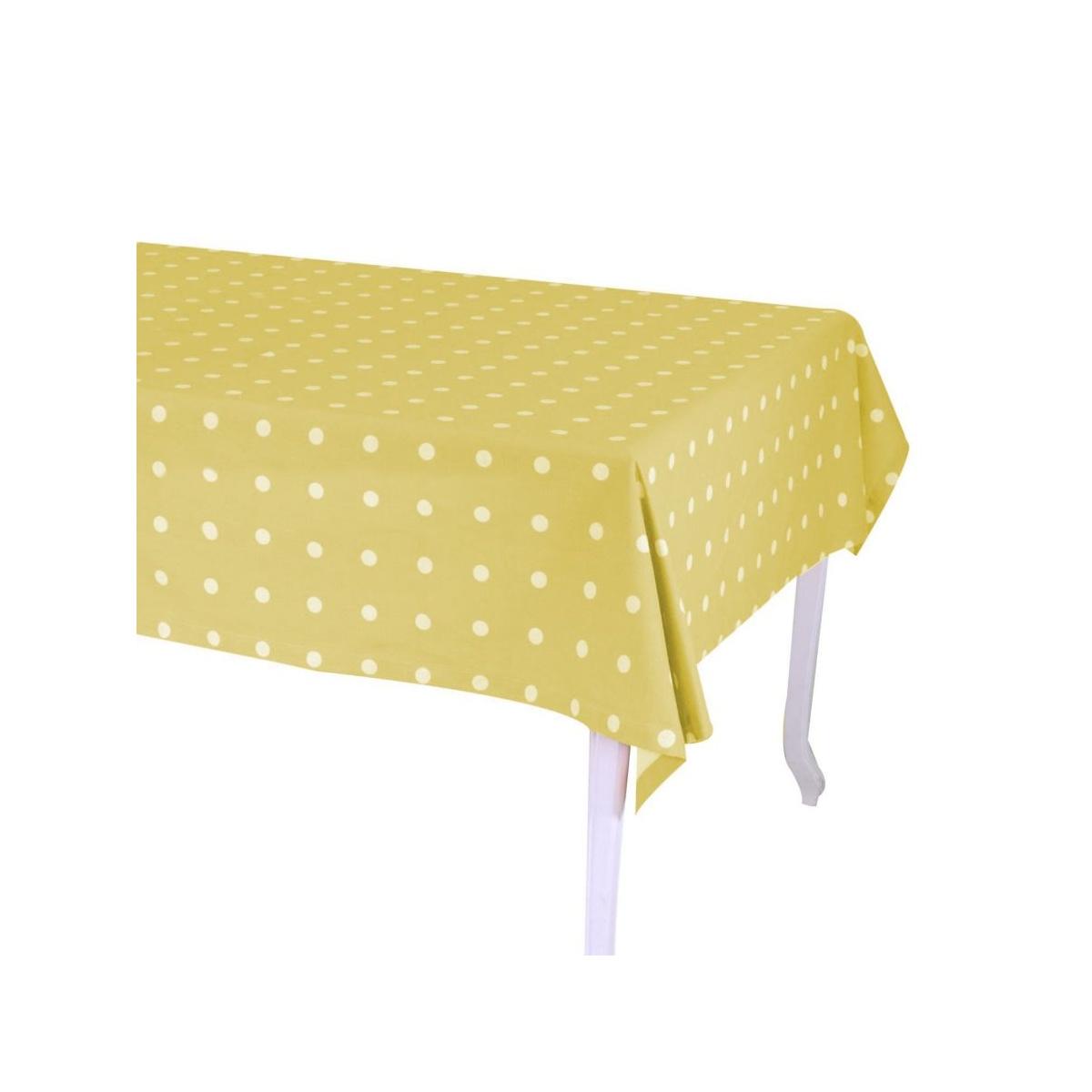 Tovaglia pop pois lime rettangolare 140 x 240 cm
