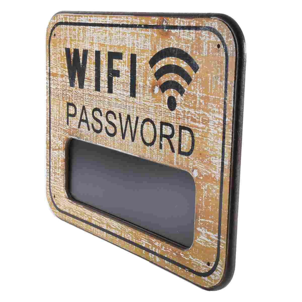 Targa natalizia legno wi fi lavagna 39 x 29 cm