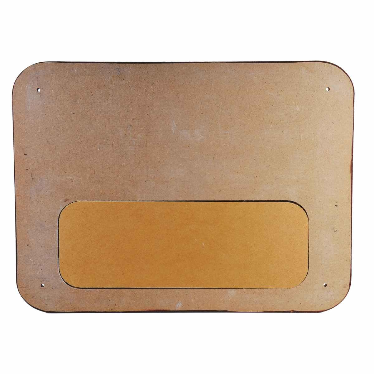 Targa natalizia legno wi fi lavagna 39 x 29 cm