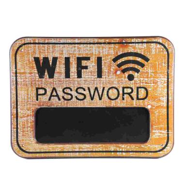 Targa natalizia legno wi fi lavagna 39 x 29 cm