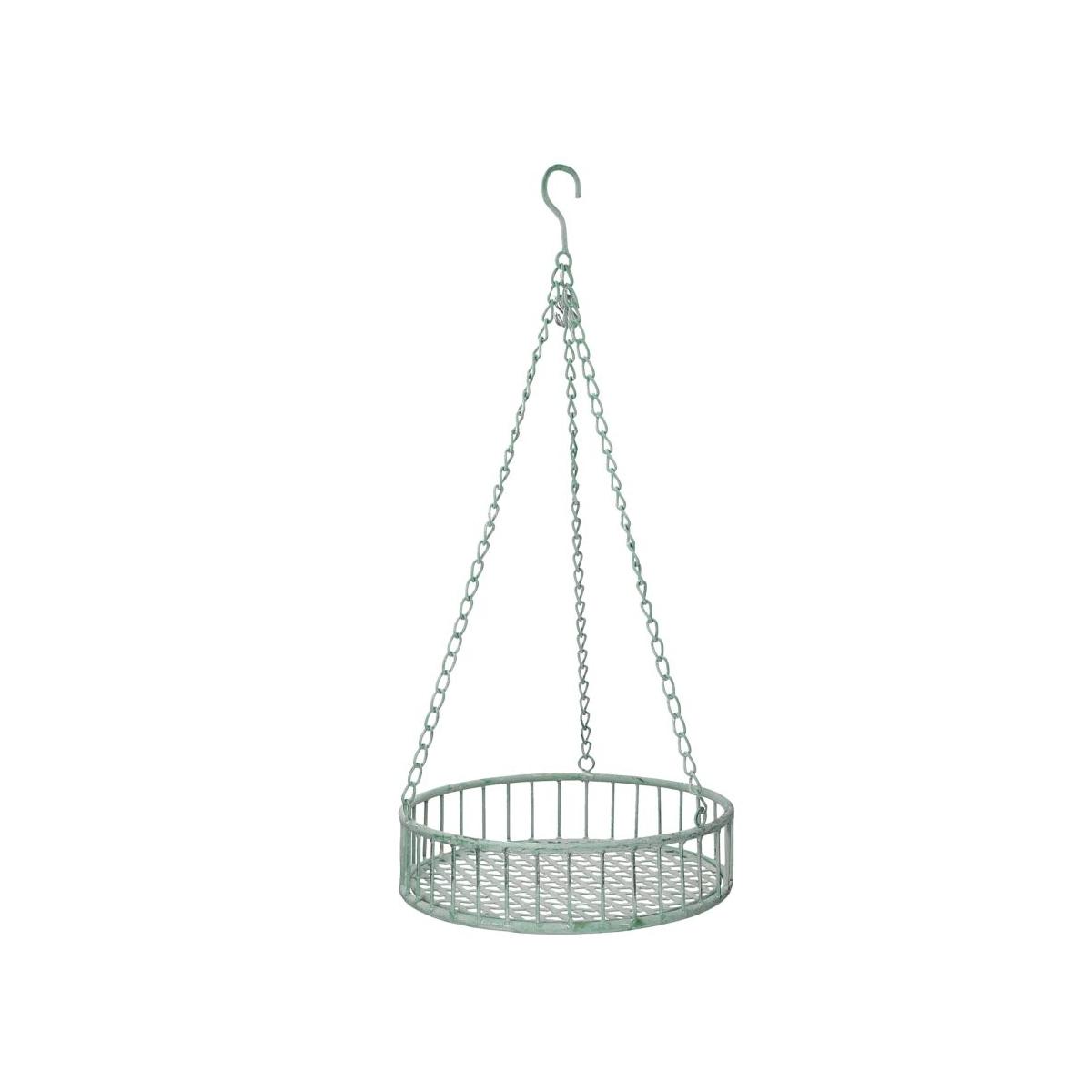 Portavaso metallo verde da appendere 35 x 66 cm