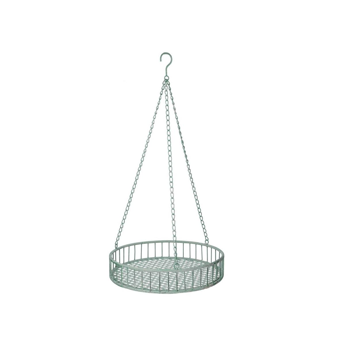 Portavaso metallo verde da appendere 35 x 66 cm