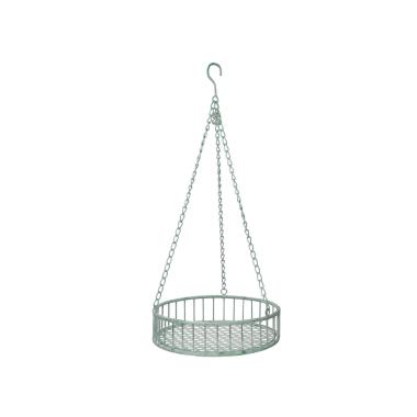 Portavaso metallo verde da appendere 35 x 66 cm