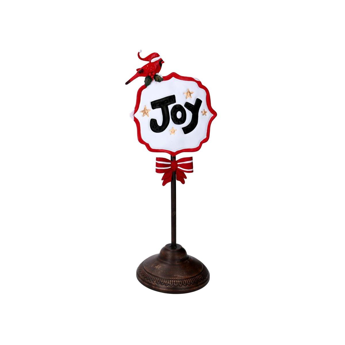 Cartello insegna metallo joy 47 cm