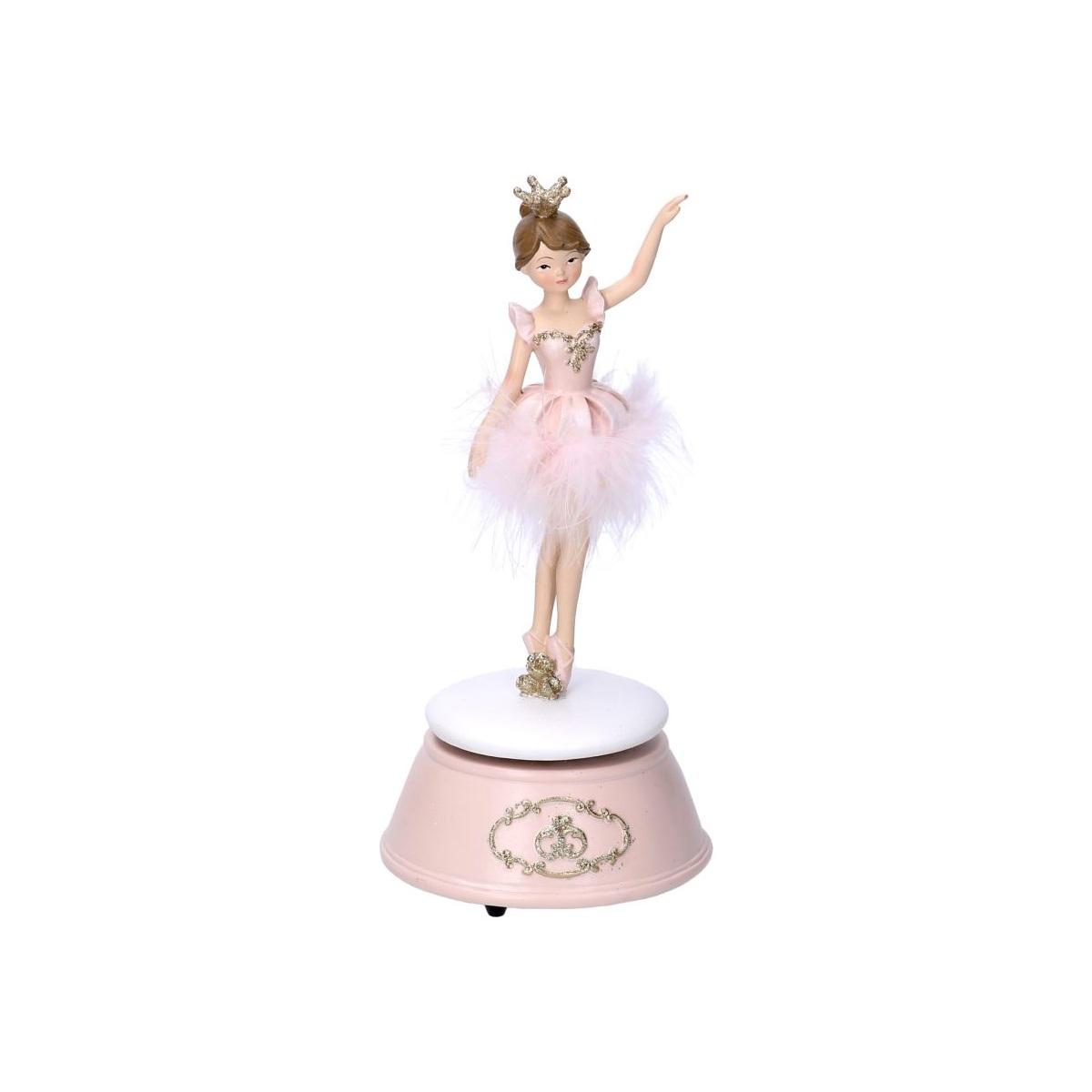 Carillon resina ballerina 11 x 11 cm