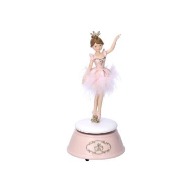 Carillon resina ballerina 11 x 11 cm