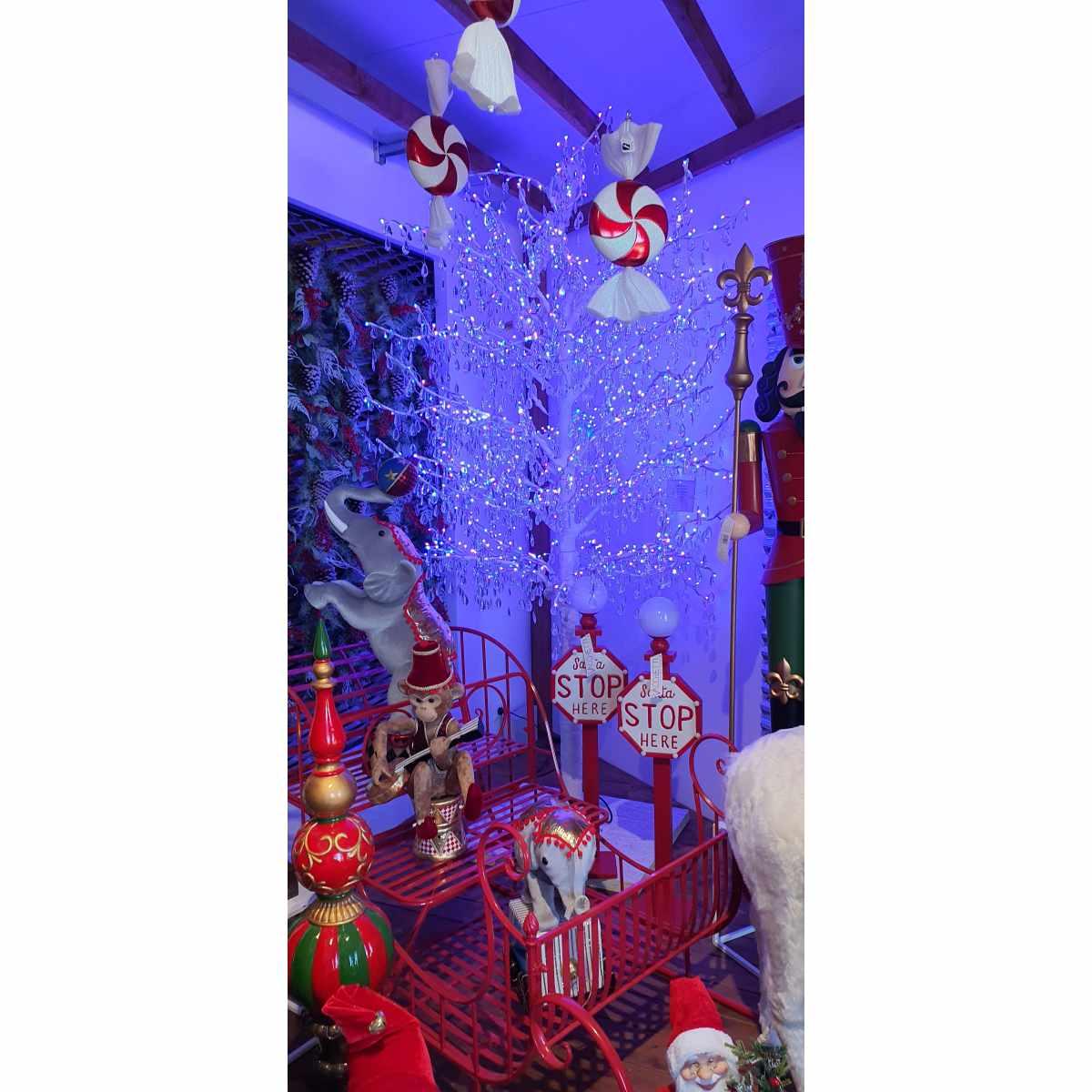 Albero di Natale 280 cm 1008 led multicolor rgb