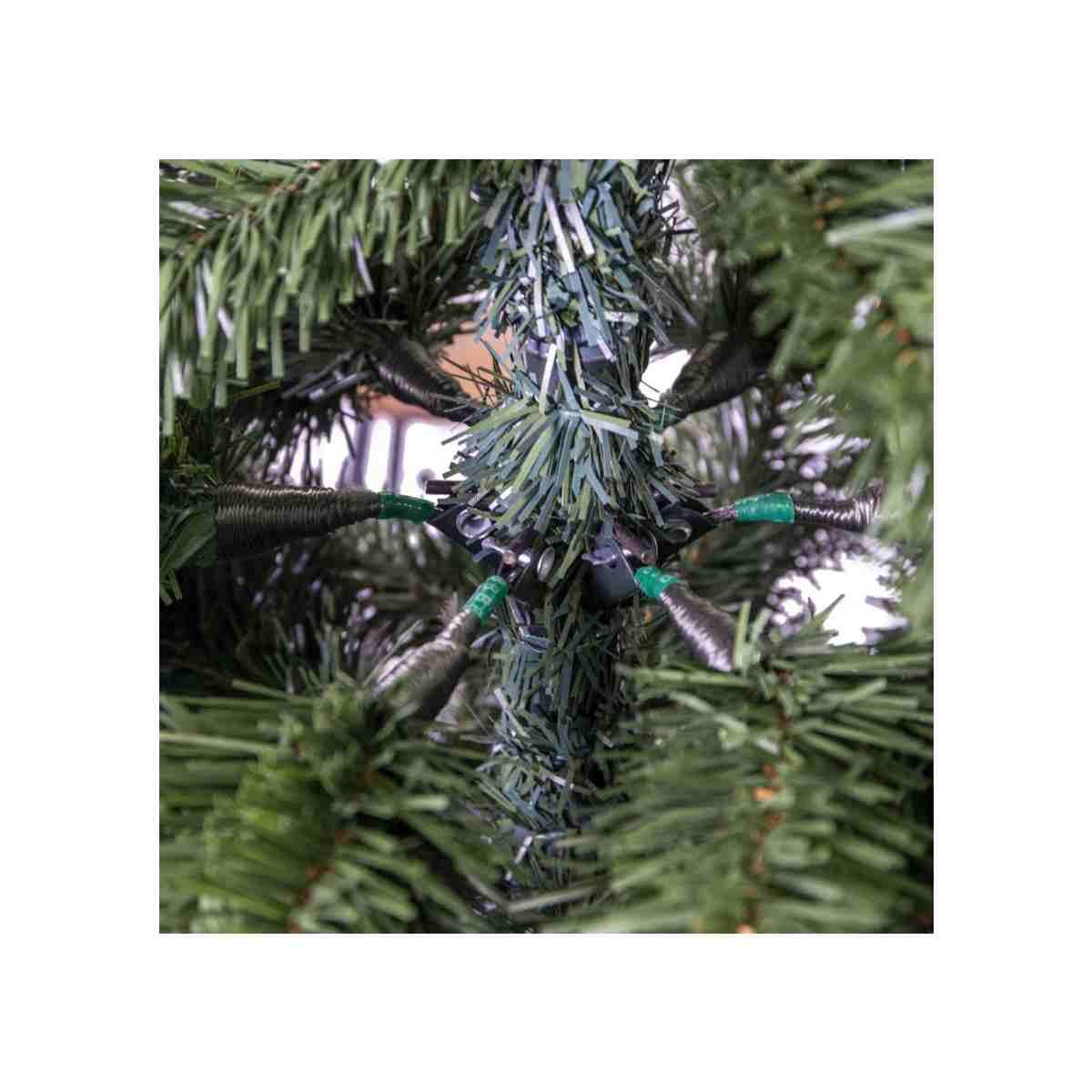 Albero di Natale 210 cm verde slimt vettore 972 rami