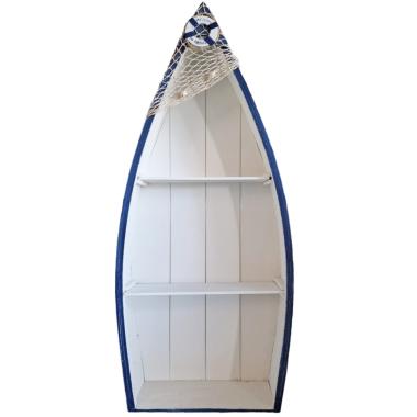Mensola legno barca 2 piani 29 x 11 cm