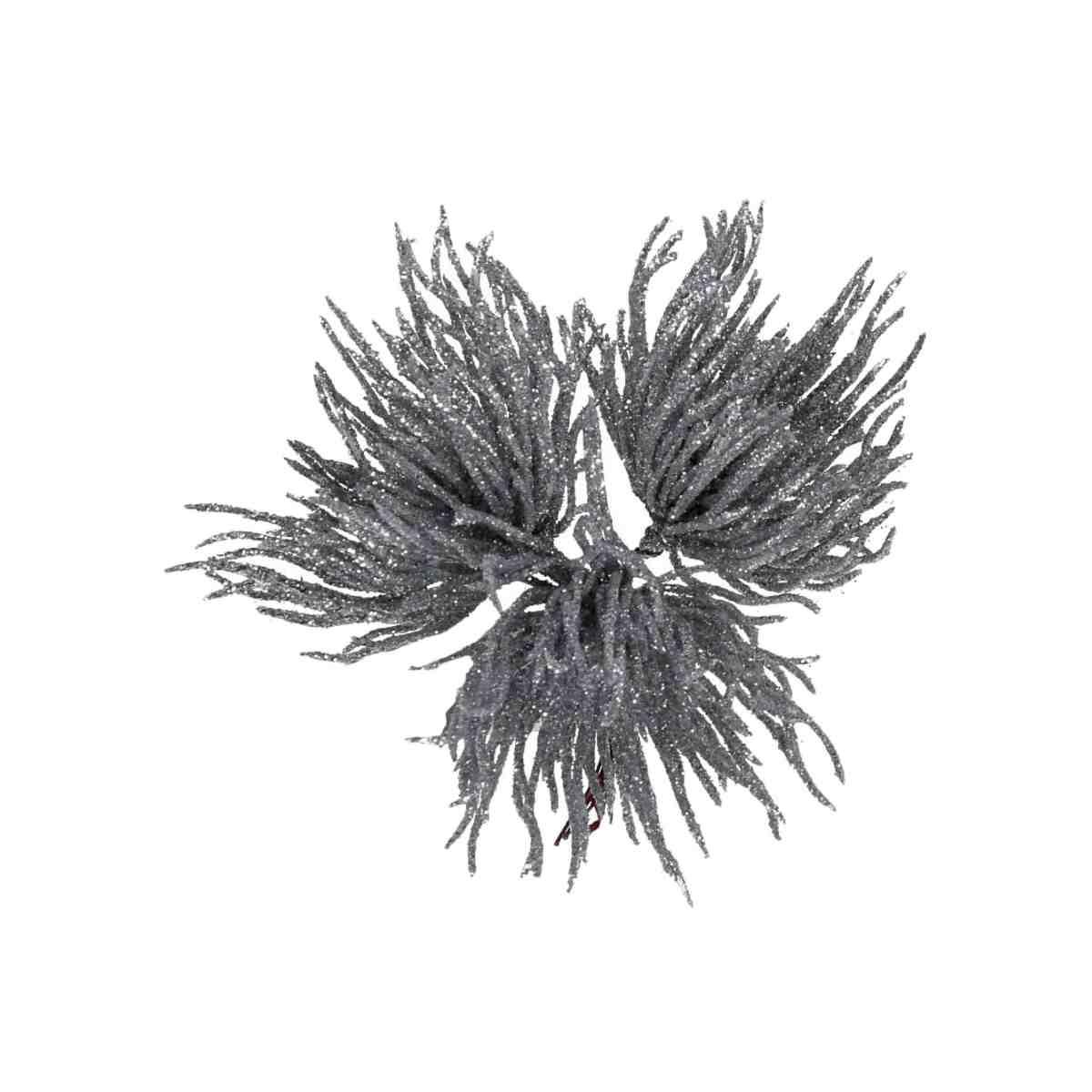 Fiore natale argento pick 15 x 13 cm