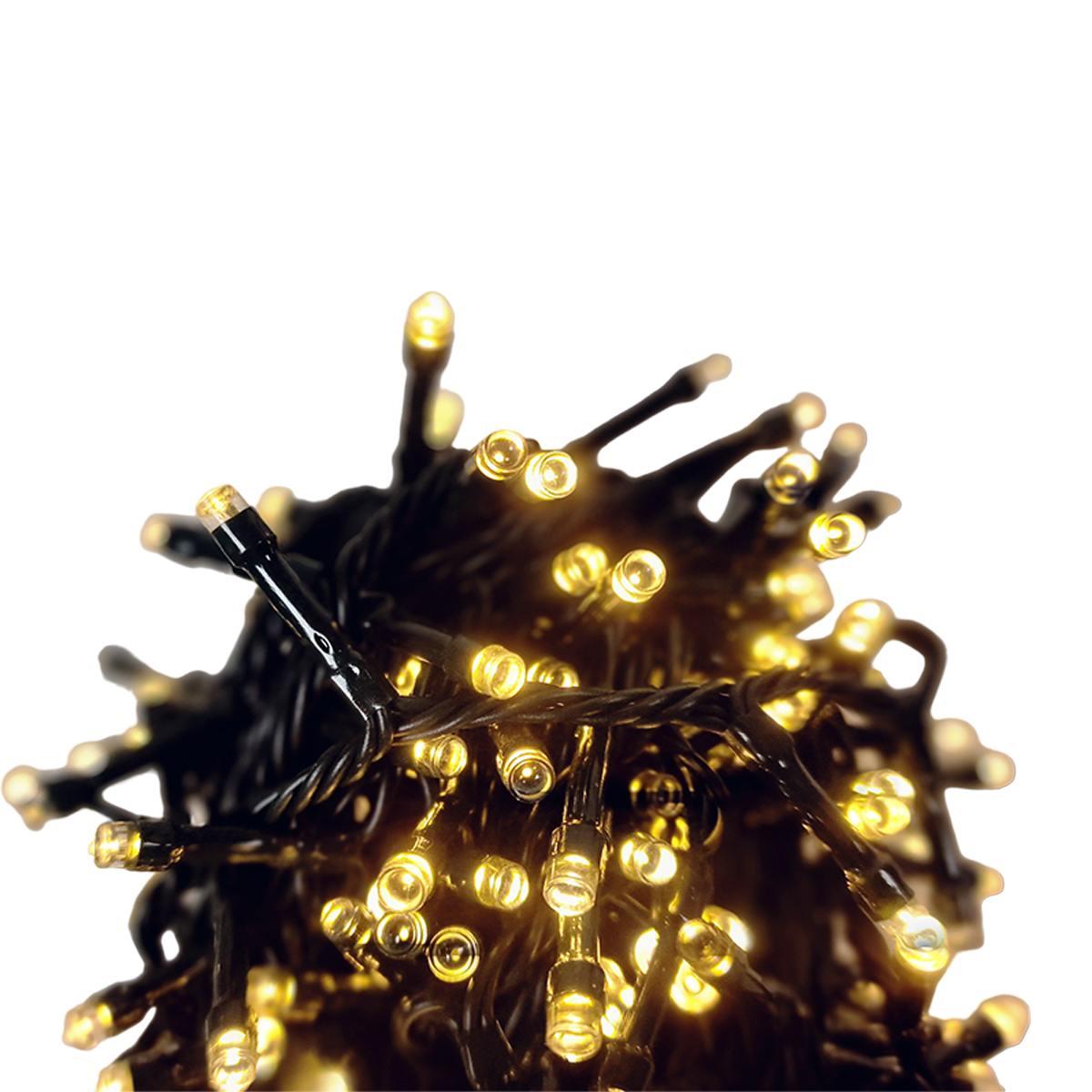 Luci di natale esterno 300 led bianco caldo giochi prolungabile