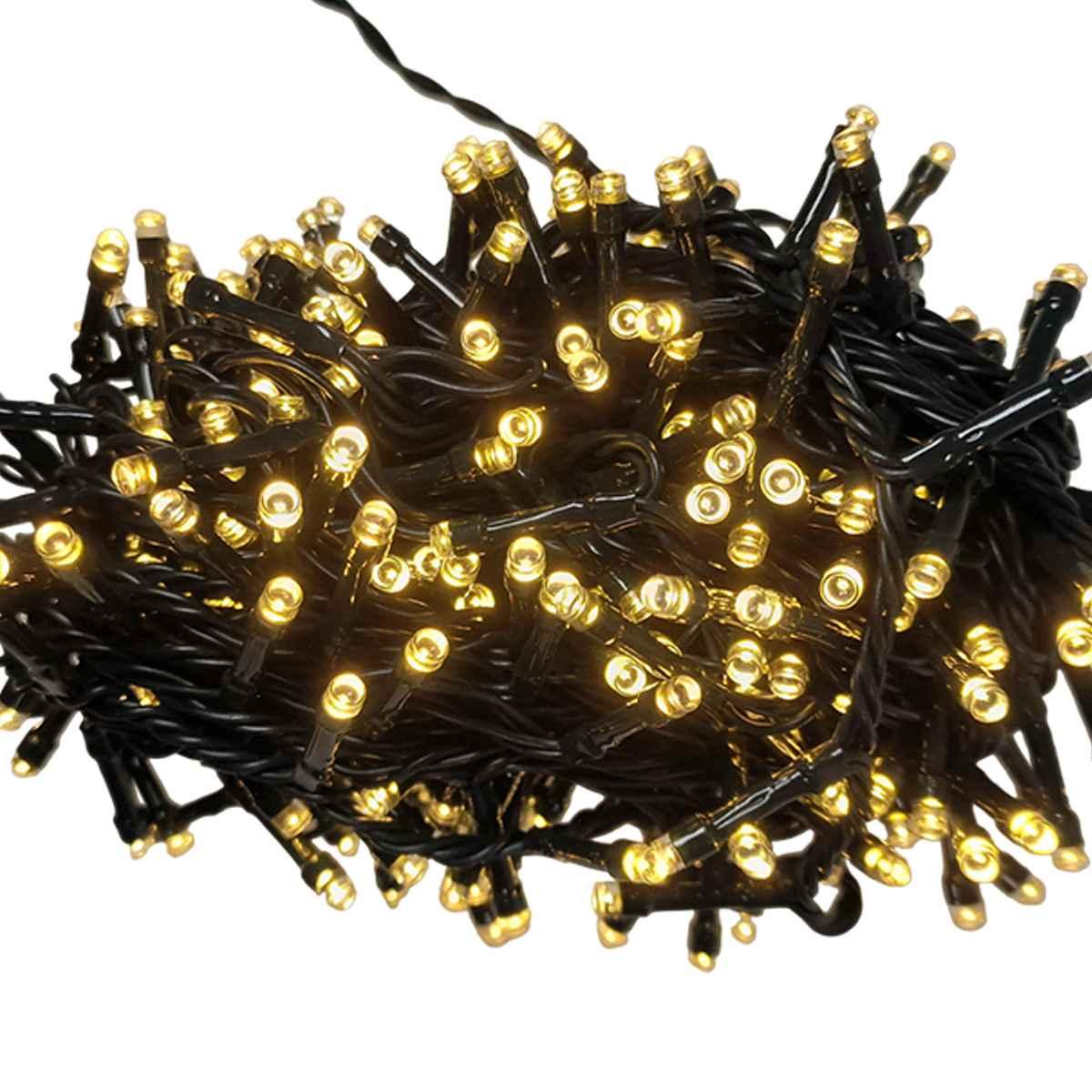 Luci di natale esterno 300 led bianco caldo giochi prolungabile