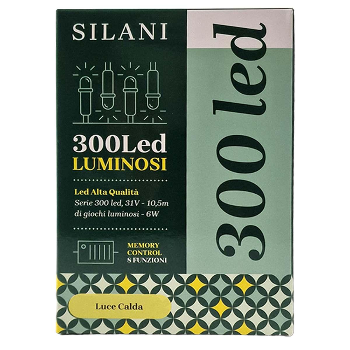 Luci di natale esterno 300 led bianco caldo giochi prolungabile