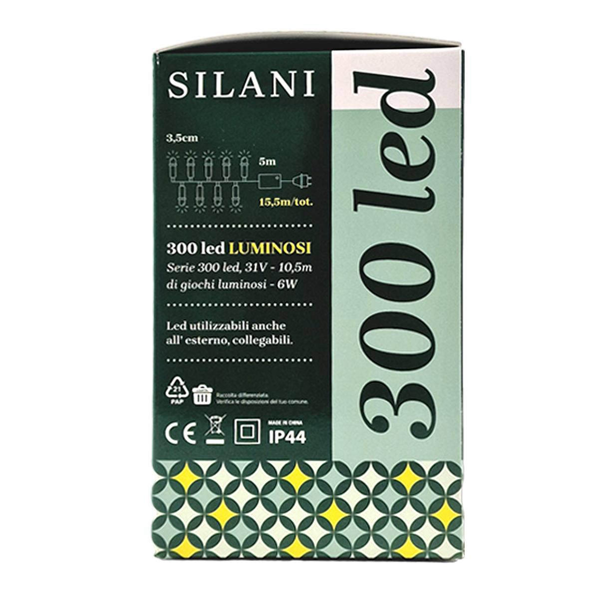 Luci di natale esterno 300 led bianco caldo giochi prolungabile