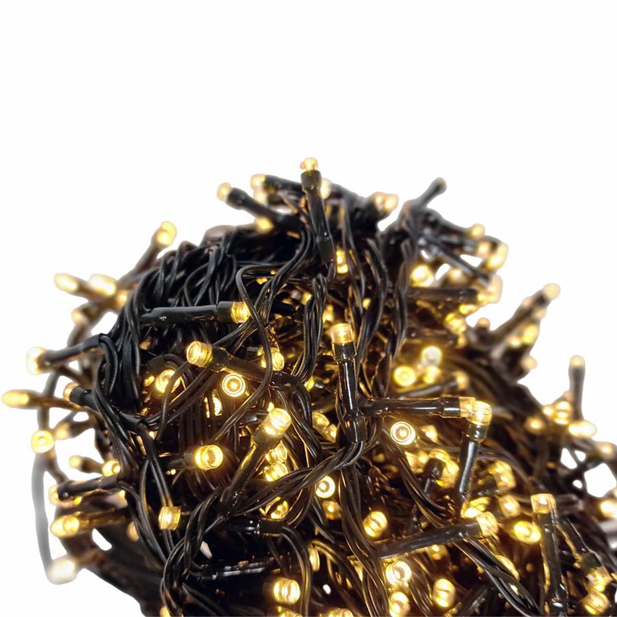Luci di natale esterno 450 led bianco caldo giochi prolungabile