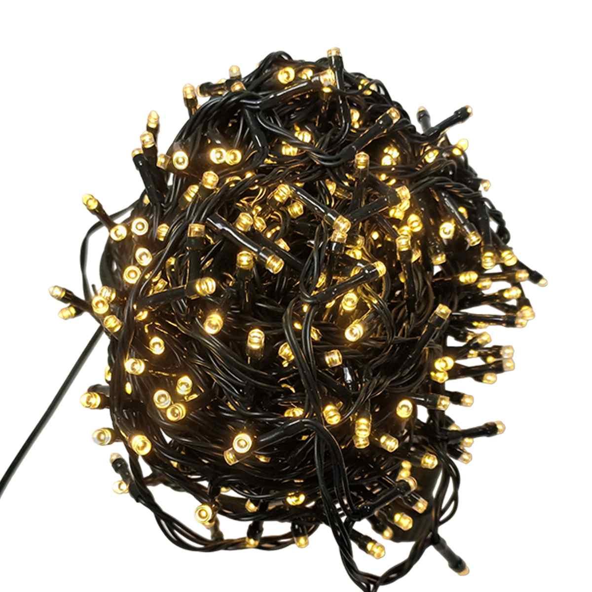 Luci di natale esterno 450 led bianco caldo giochi prolungabile