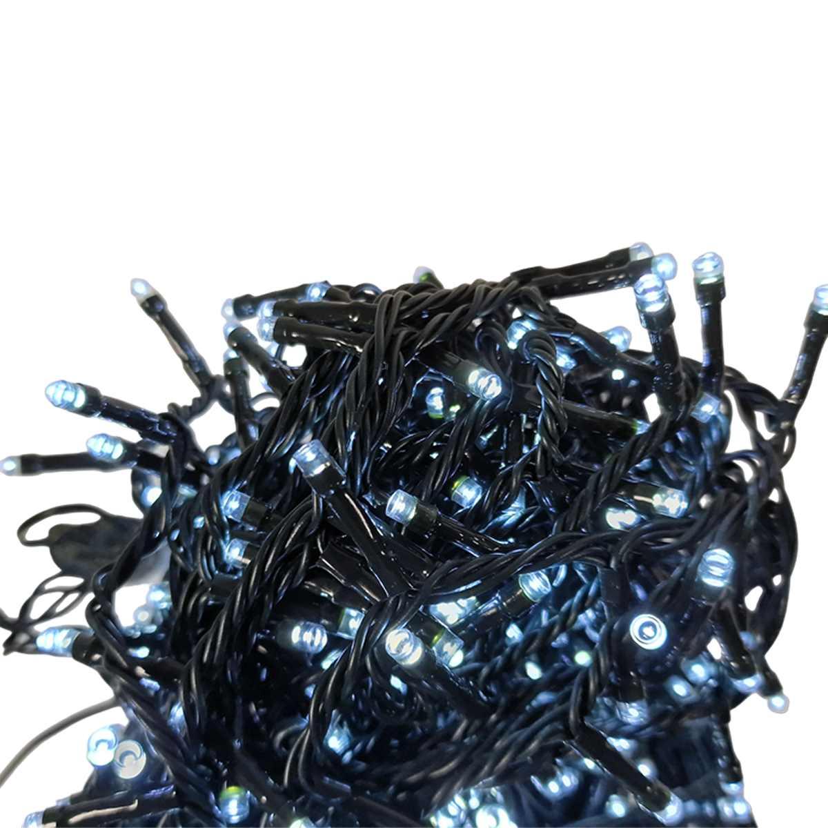 Luci di natale esterno 450 led bianco freddo giochi prolungabile