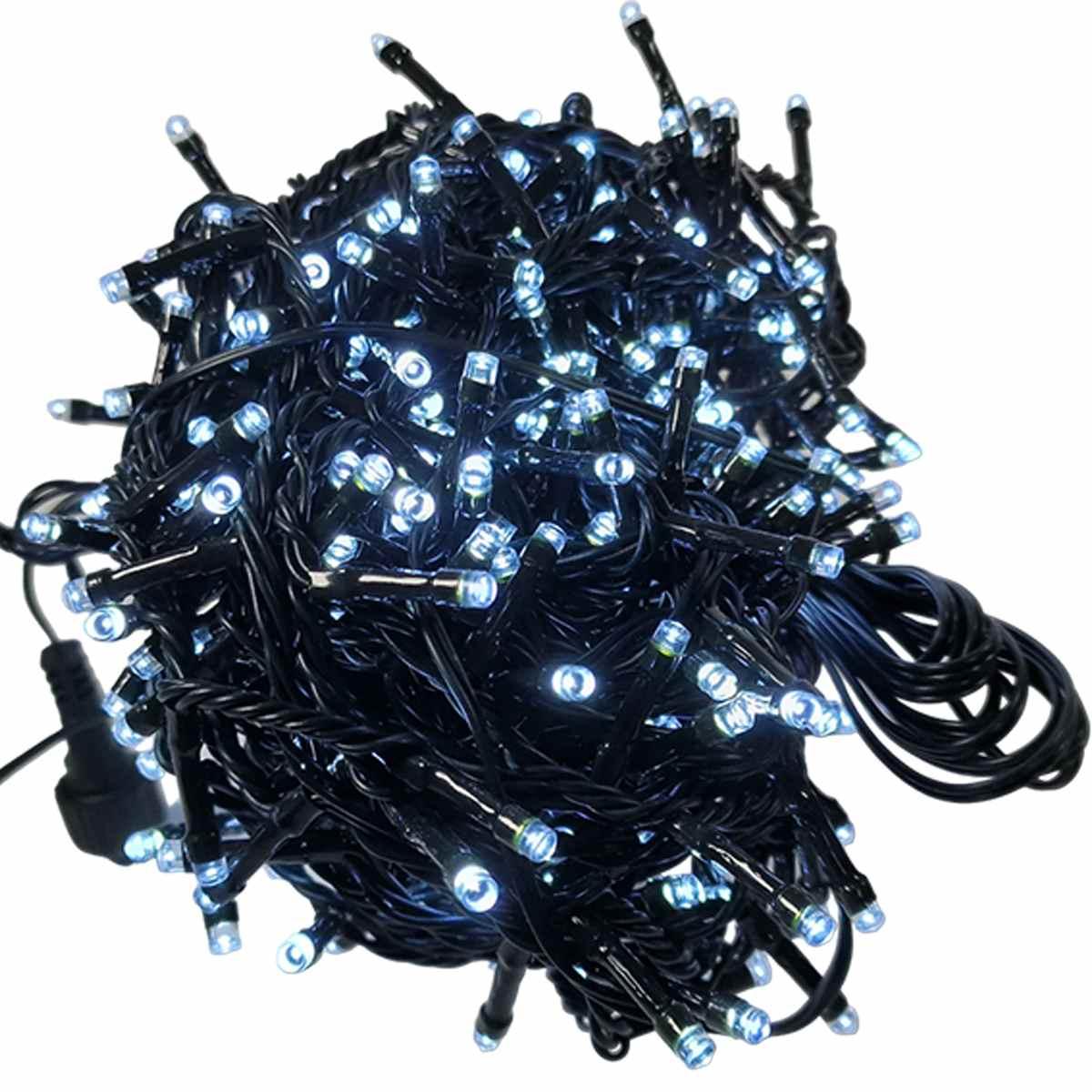 Luci di natale esterno 450 led bianco freddo giochi prolungabile