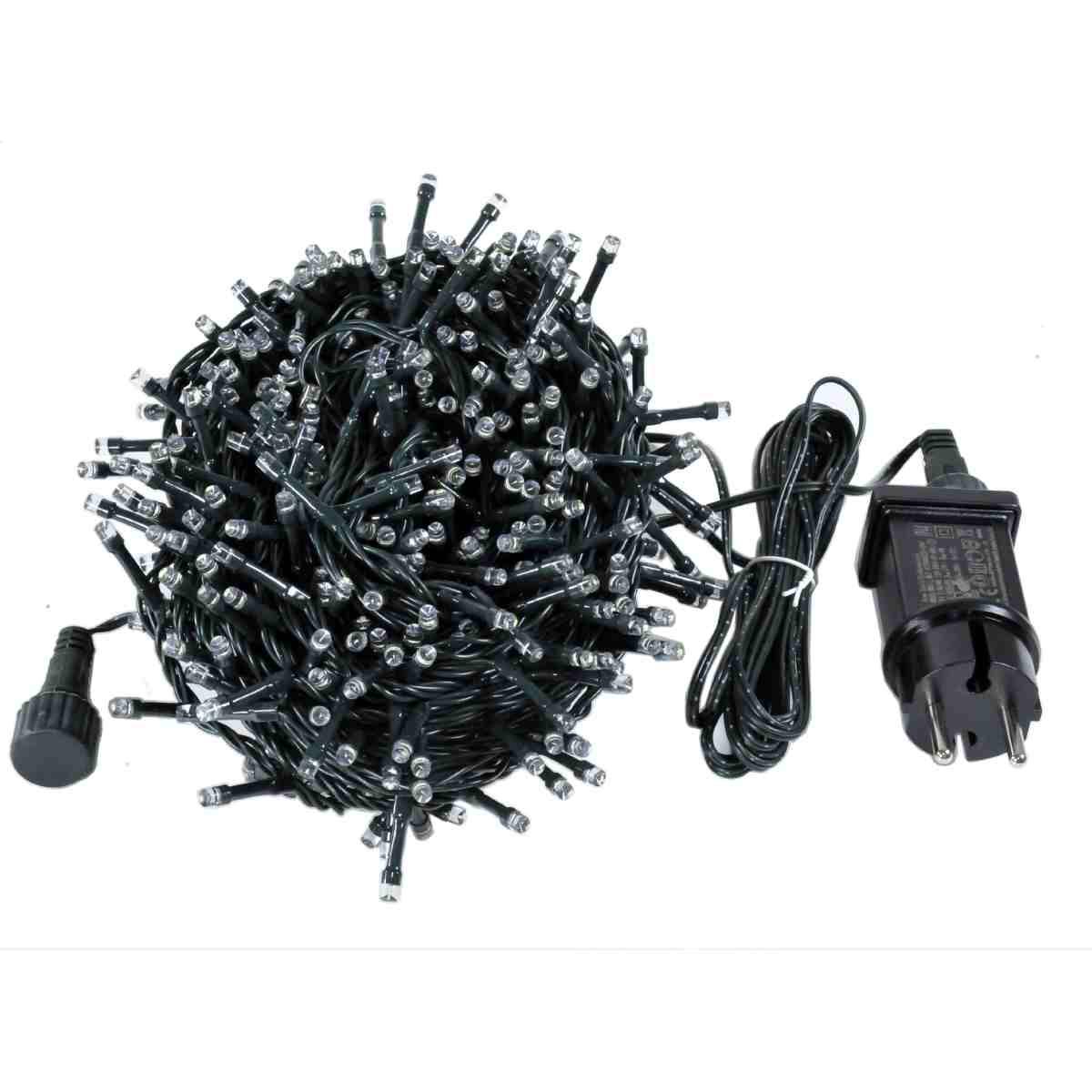 Luci di natale esterno 450 led bianco freddo giochi prolungabile