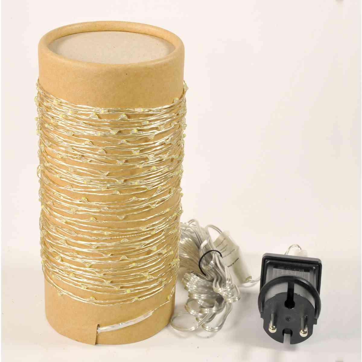 Luci di natale esterno 300 led micro copper bianco freddo rame argento
