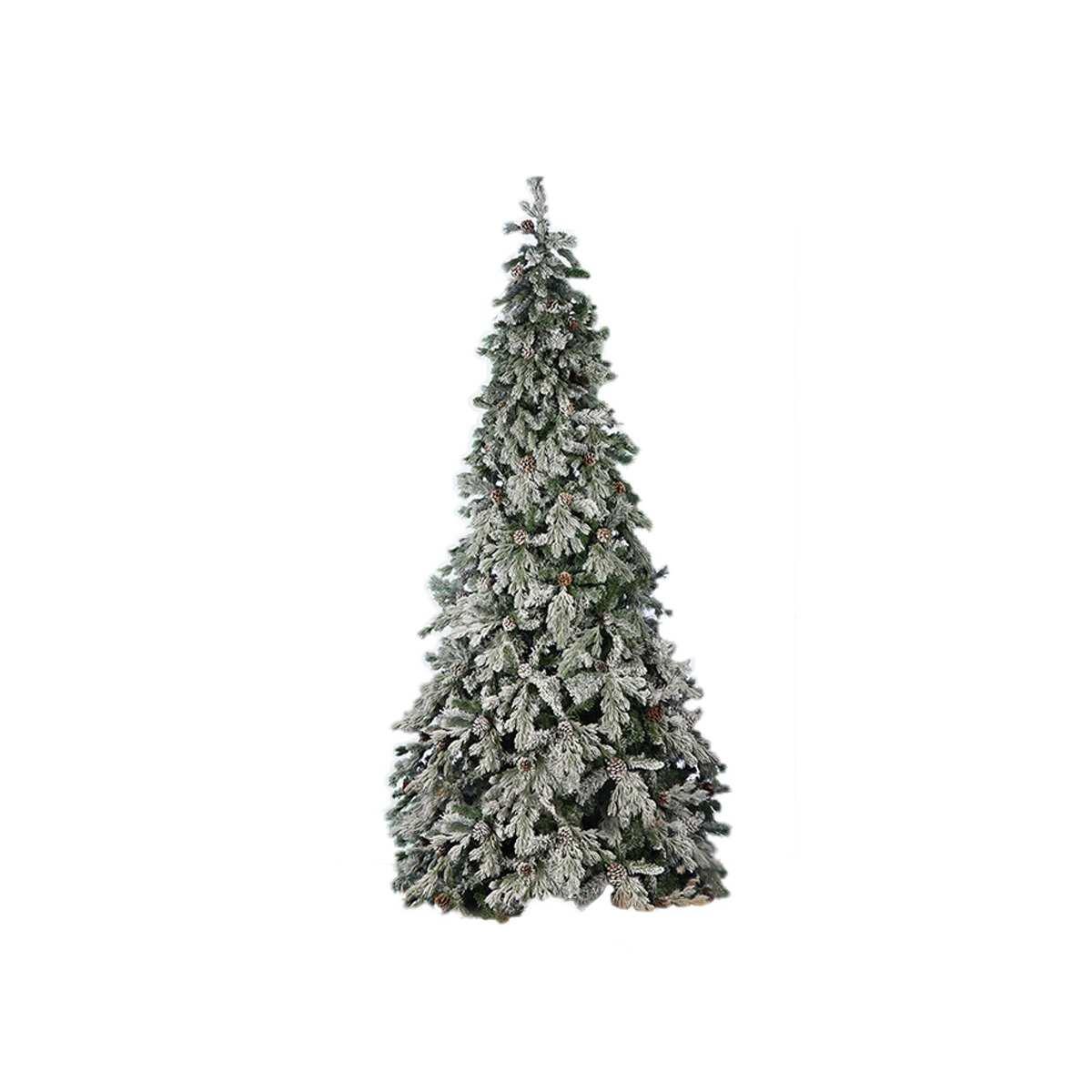 Albero di Natale 180 cm verde innevato maries