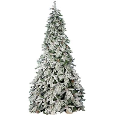 Albero di Natale 240 cm verde innevato maries