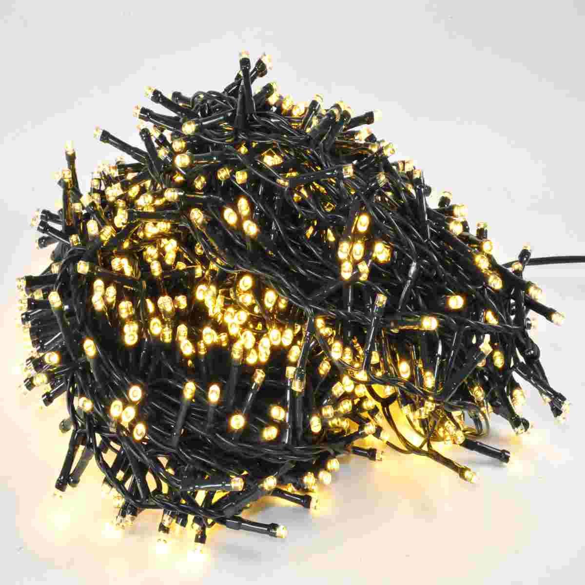 Luci di natale esterno 960 led bianco caldo giochi