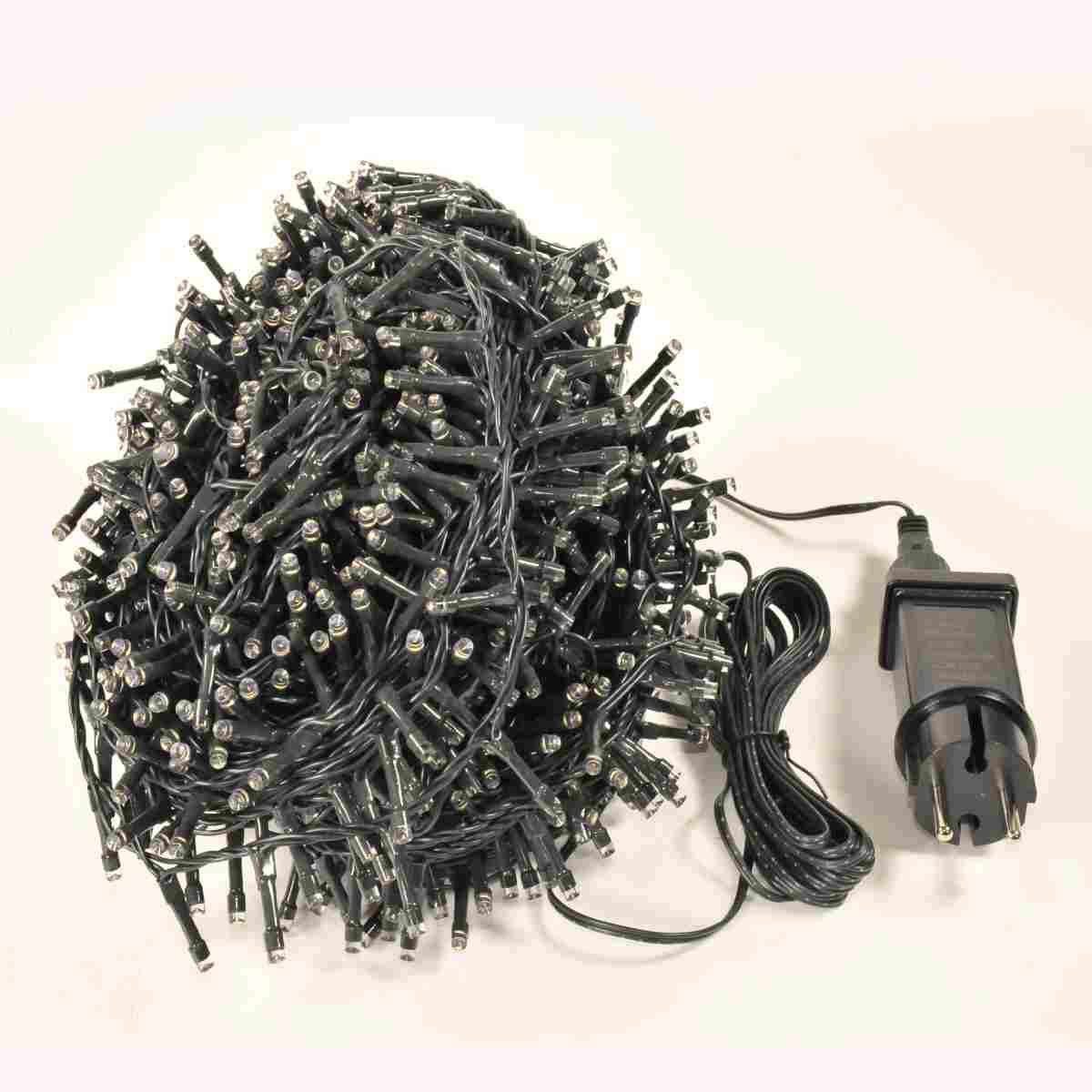 Luci di natale esterno 1200 led bianco caldo giochi