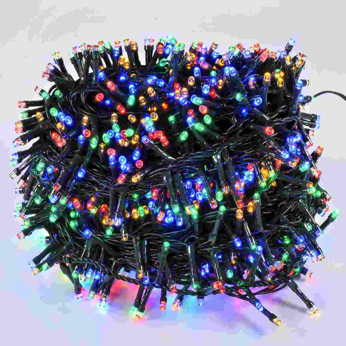 Luci di natale esterno 1200 led multicolor giochi