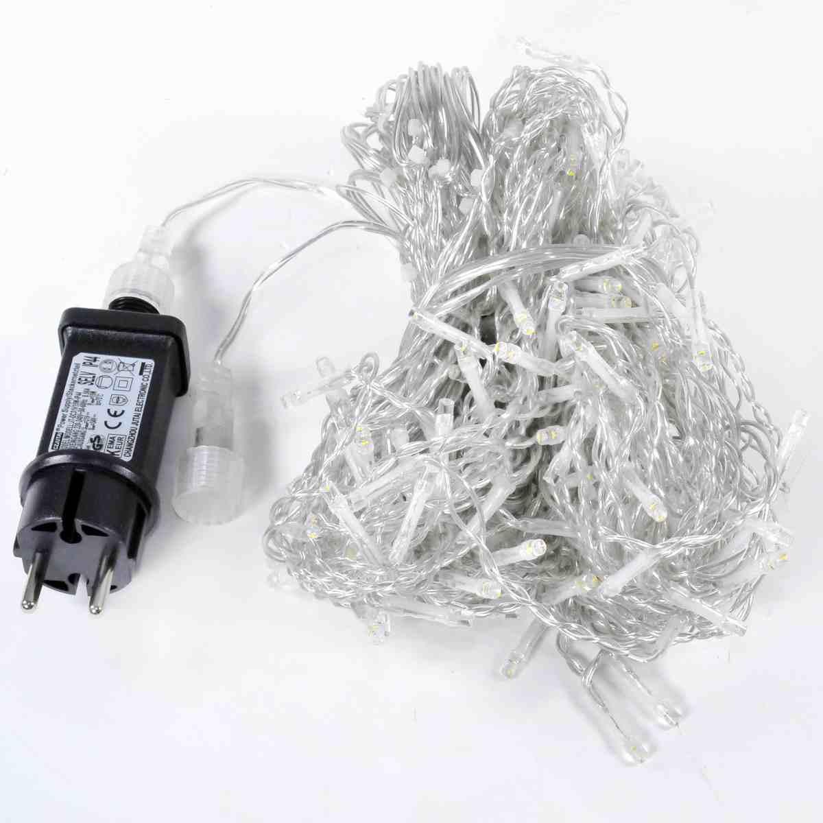 Luci di natale tenda esterno 192 led bianco caldo flash 3 x 0,8 cm