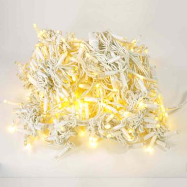 Luci di natale tenda esterno professionale 528 led bianco caldo prolungabile 300 cm