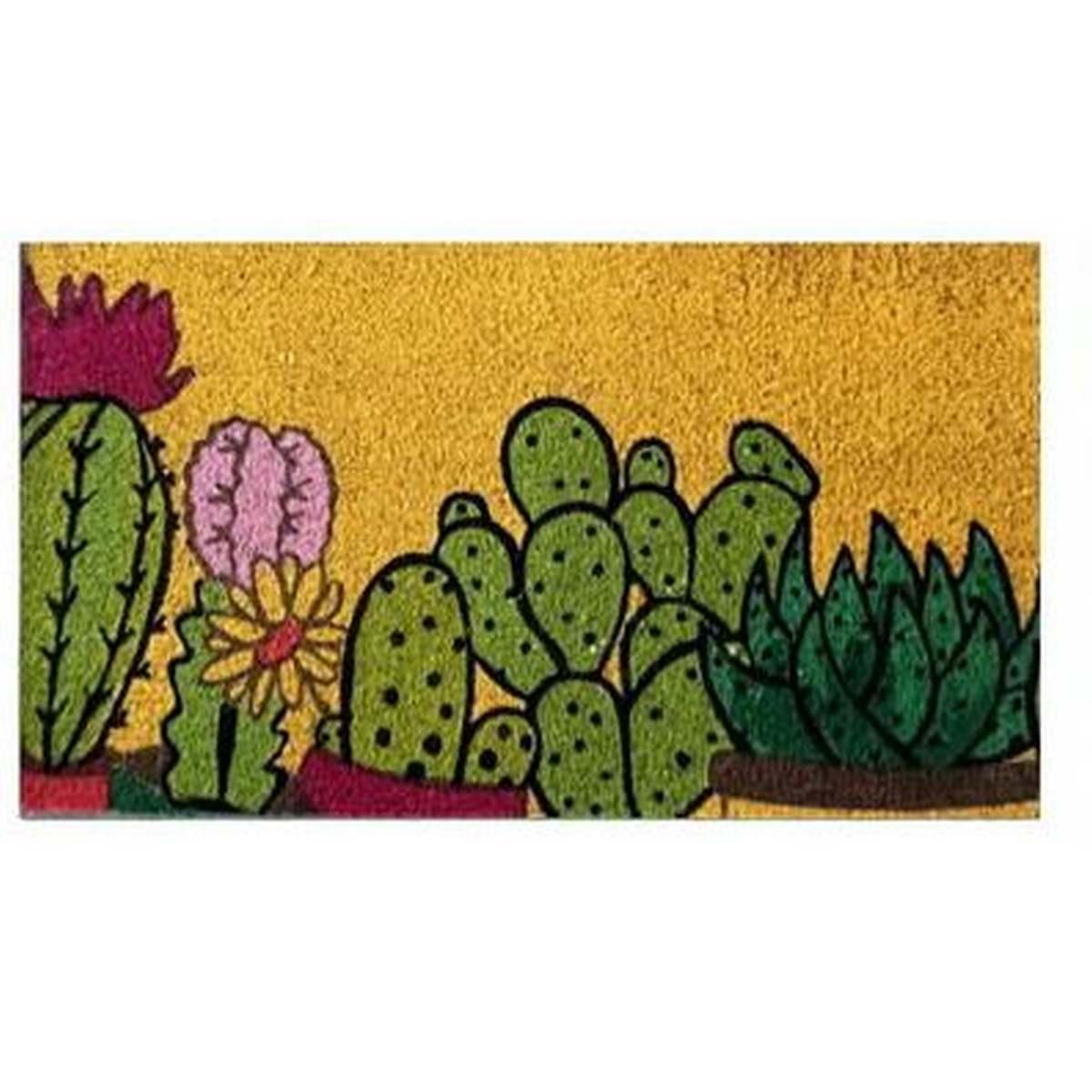 Zerbino cocco cactus multicolor 40 x 70 cm