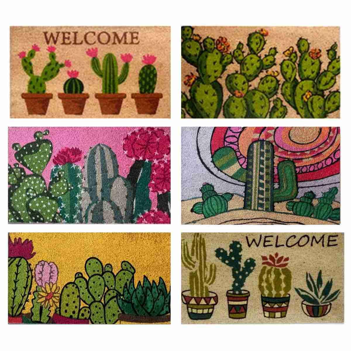Zerbino cocco cactus multicolor 40 x 70 cm