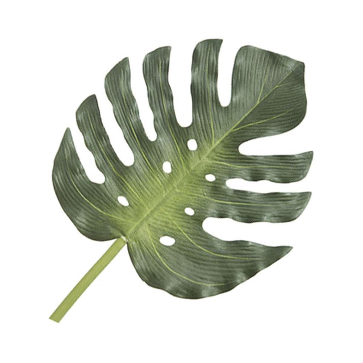 Fiore foglia monstera verde pvc 20 x 74 cm