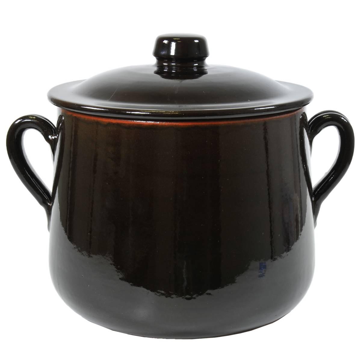 Pentola Marmitta Terracotta cm.Ø22 Valdelsa con Manici