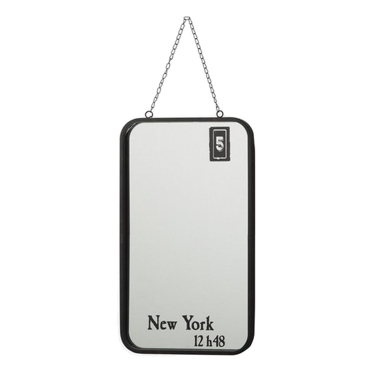 Specchio da muro rettangolare cornice new york 58 x 34 cm