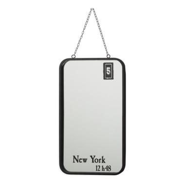 Specchio da muro rettangolare cornice new york 58 x 34 cm