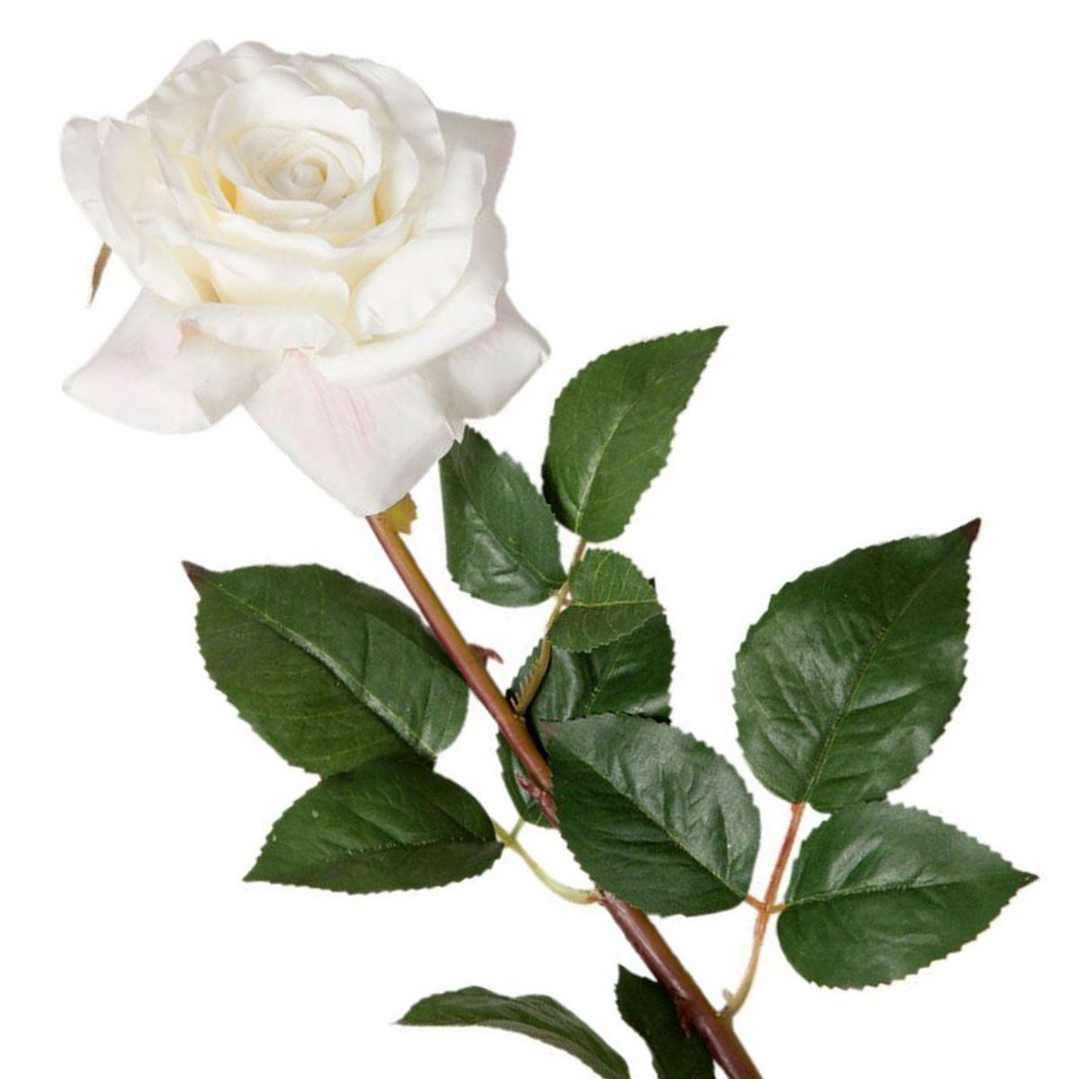 Fiore rosa bianco 73 cm