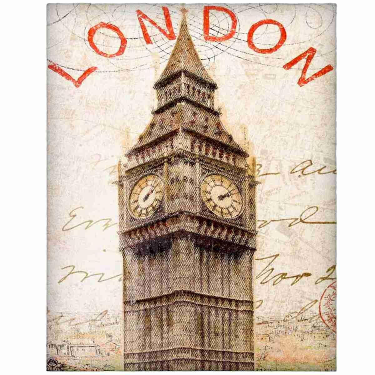 Quadro tela london 75 x 100 cm