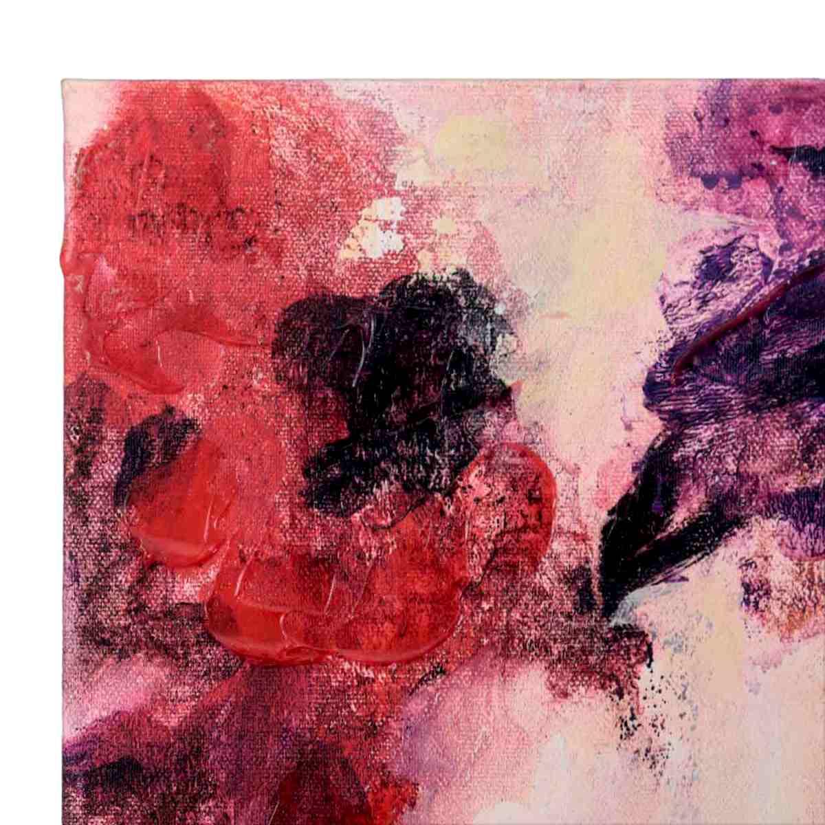 Quadro tela fiori 40 x 120 cm