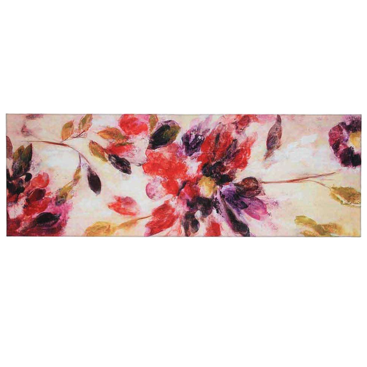 Quadro tela fiori 40 x 120 cm